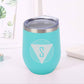 Personalized Coffee Tumbler Stainless Steel Insulated Coffee Mugs for Office Travel Cup - Monogram Triangle