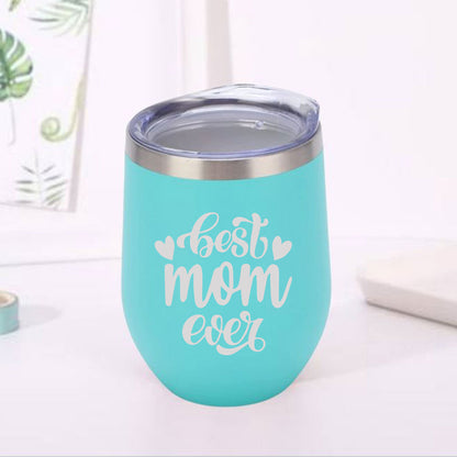 Designer Travel Coffee Mug With Lid Gift for Mom Mothers Day Gifts - Best Mom Ever