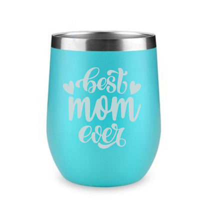 Designer Travel Coffee Mug With Lid Gift for Mom Mothers Day Gifts - Best Mom Ever