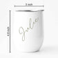 Personalized Coffee Cup With Lid for Office Travelling Car Flask Mug (350 ML) - Add Name