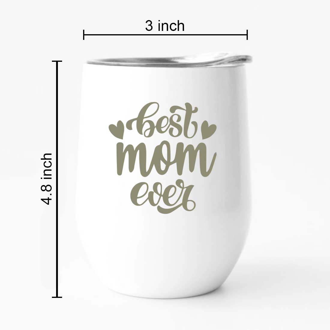 Designer Travel Coffee Mug With Lid Gift for Mom Mothers Day Gifts - Best Mom Ever