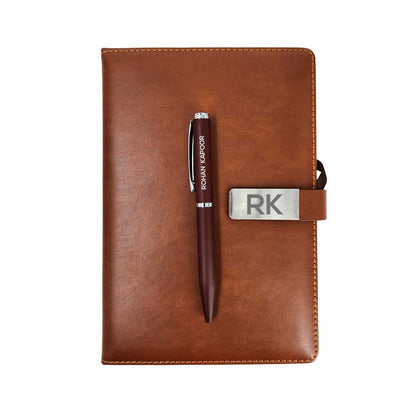 Personalized Engraved Pen and Notebook Set - Corporate Gifting Idea