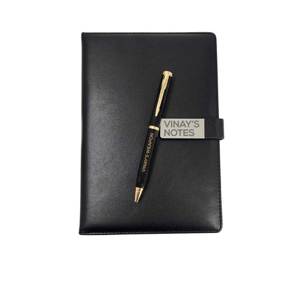 Customized Diary with a Pen - Perfect Corporate Gift - Add Name