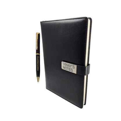 Customized Diary with a Pen - Perfect Corporate Gift - Add Name