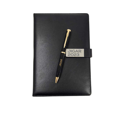 Customized Diary and Pen with Name Gift Combo - Corporate Gift