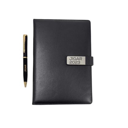 Customized Diary and Pen with Name Gift Combo - Corporate Gift