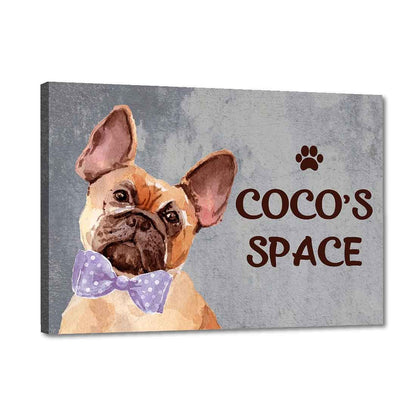 New Creative Dog Name Plate - Beware Of Dog Sign - French Bulldog Nutcase