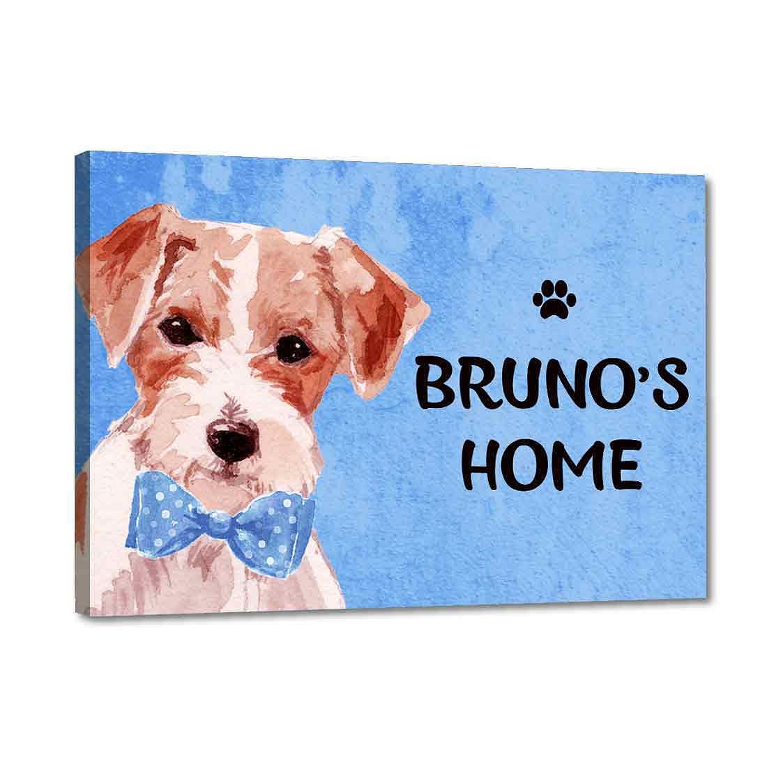 Adorable Personalized Dog Name Plate - Beware Of Dog Sign - Jack Russell Nutcase