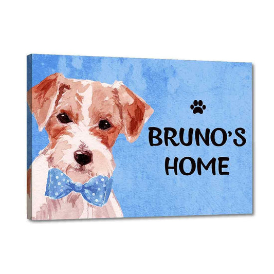 Adorable Personalized Dog Name Plate - Beware Of Dog Sign - Jack Russell Nutcase