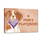Sweet Quirky Dog Name Plate - Beware Of Dog Sign - Brittany Nutcase