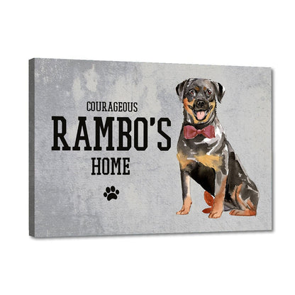 Customized Nameplate For Pets - Beware of rottweiler sign Nutcase