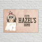 Creative Dog Door Name Plate -Cute shih tzu Sweet Shihtzu Nutcase