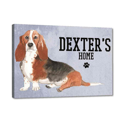 Beautiful Customized Nameplate for Pets -Lazy Beagle Nutcase