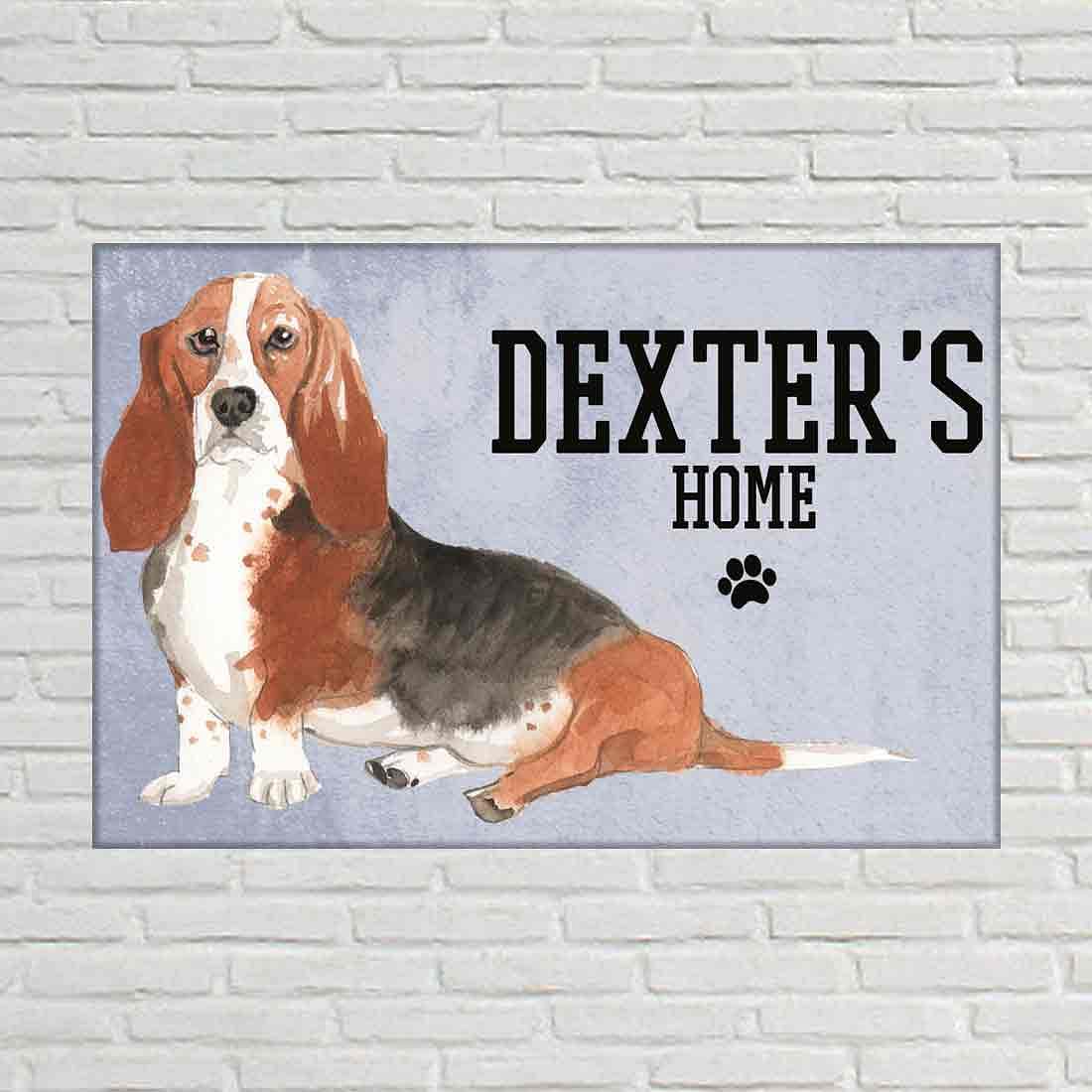 Beautiful Customized Nameplate for Pets -Lazy Beagle Nutcase