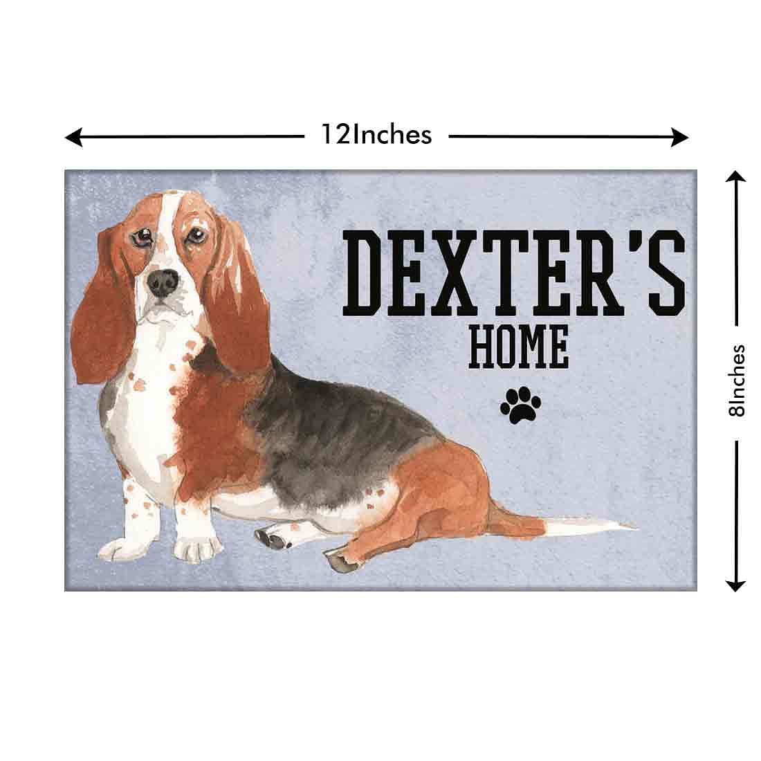 Beautiful Customized Nameplate for Pets -Lazy Beagle Nutcase
