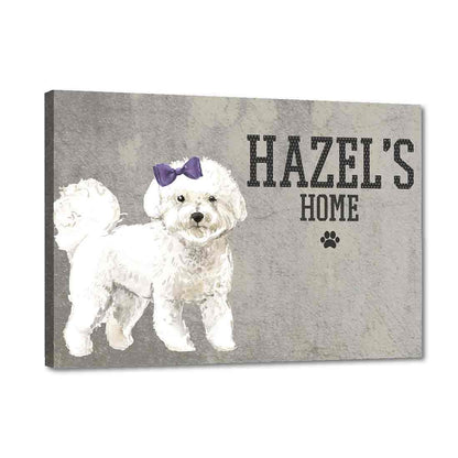 Cute Dog Name Plate - Funny Poodle Nutcase