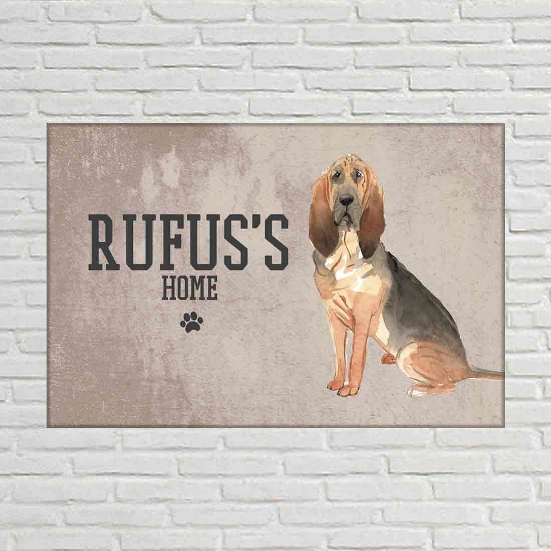 Nice Dog Name Plate -Silly Bloodhound Nutcase