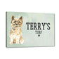 New Classy Dog Name Plate -Yorkshire Terrier Nutcase
