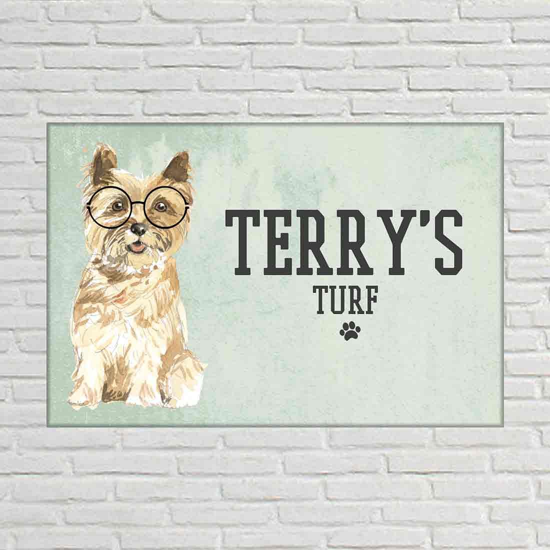 New Classy Dog Name Plate -Yorkshire Terrier Nutcase