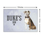 Customized Dog Door Name Plate -Cute DOGGY Nutcase