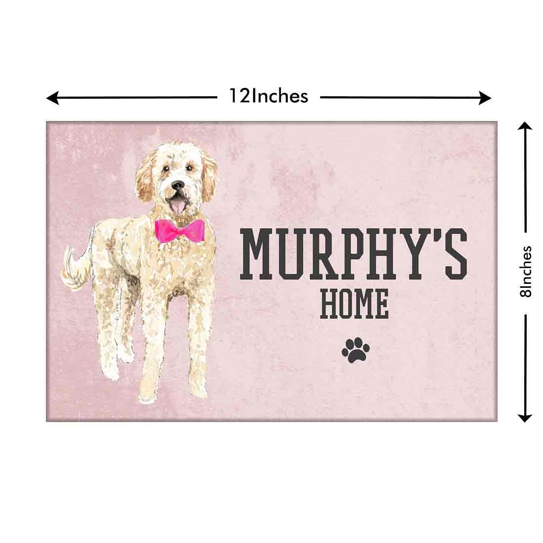 Unique Personalized Dog Nameplate -Sweet Doggy Love Nutcase