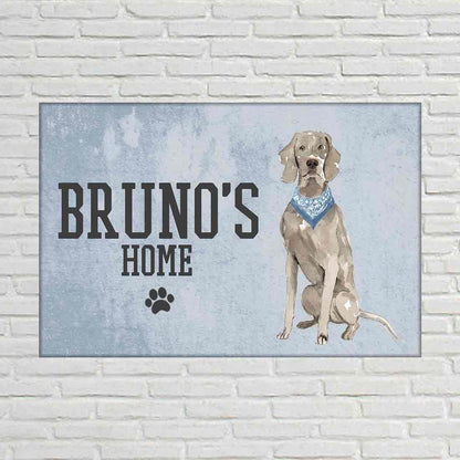 Personalized Dog Name Plate for Main Gate -Silly Weimaraner Nutcase
