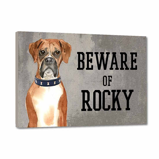"Beware Of Dog" Warning Sign - Plastic Gate/Fence Plaque For Home Security