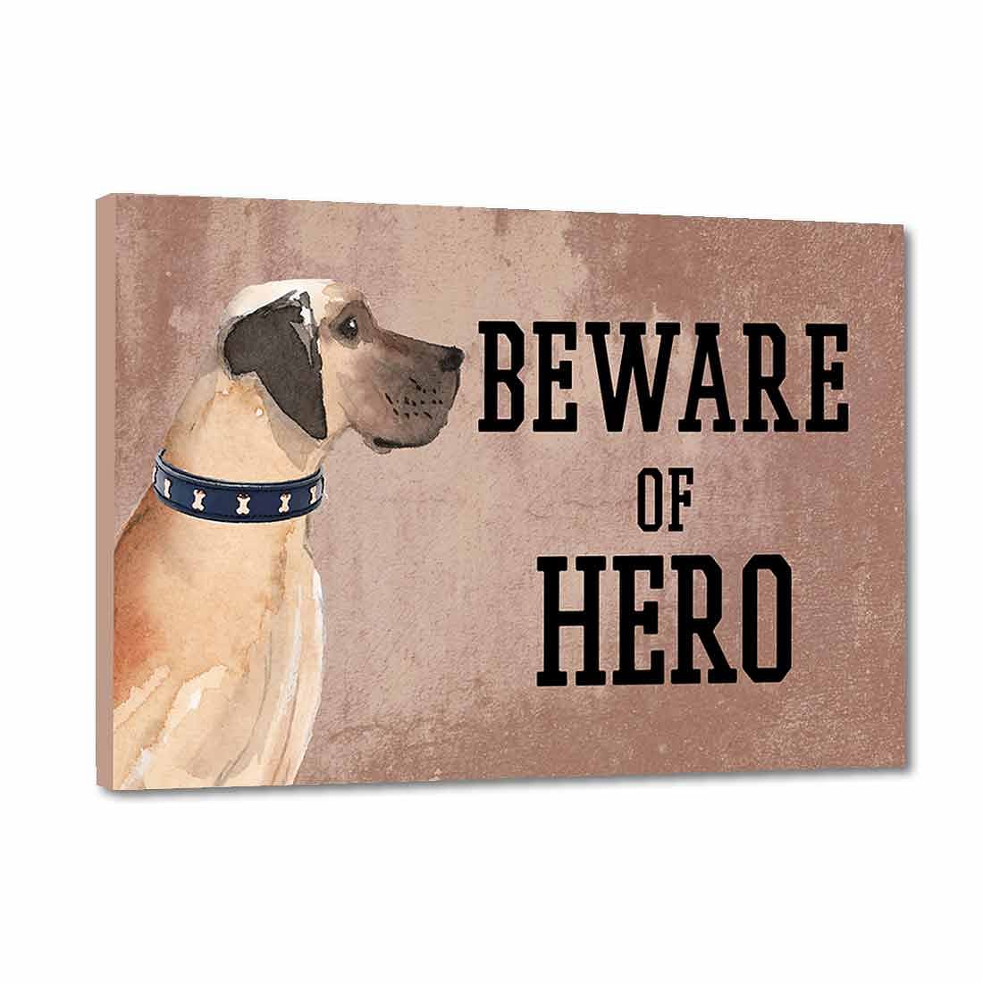 Personalized Dog Name Plates Beware Of Dog Sign - Great Dane Nutcase