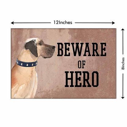 Personalized Dog Name Plates Beware Of Dog Sign - Great Dane Nutcase