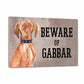 Personalized Dog Name Plates Beware Of Dog Sign - Hungarian Vizsla Nutcase