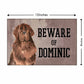 Personalized Dog Name Plates Beware Of Dog Sign - Newfoundland Nutcase