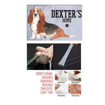 Beautiful Customized Nameplate for Pets -Lazy Beagle