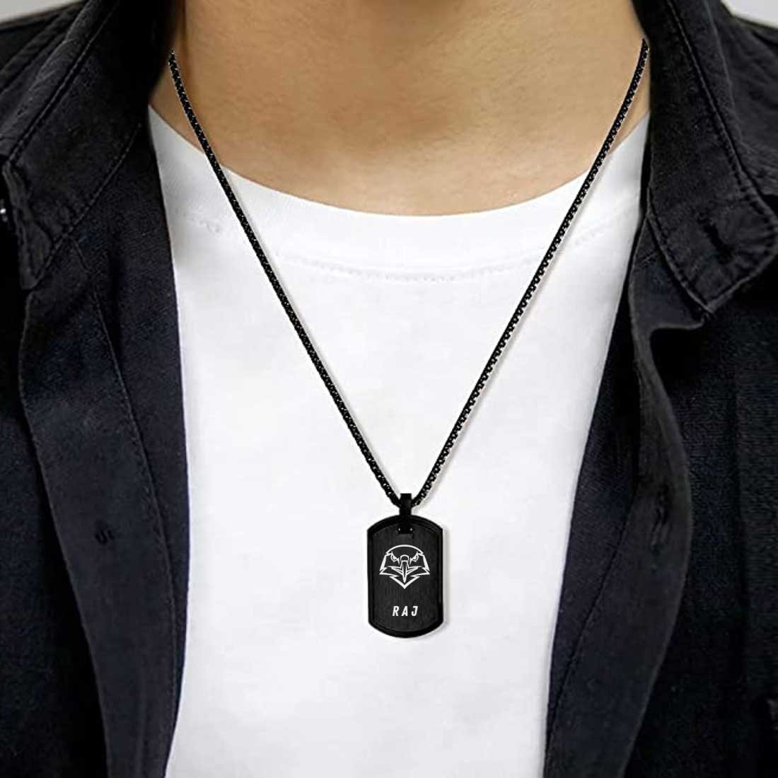 Personalized Dog Tag Chain for Men Women Military Army Dog Tags Engraved