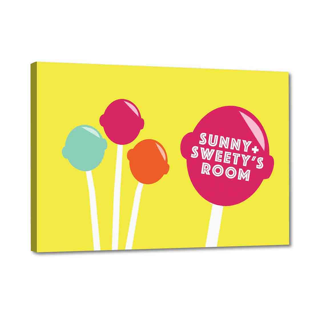 Kids Baby Room Door Sign Name Plate - Lollipops Nutcase