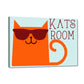 Kids Custom Name Board  -  Cat Hipster Nutcase