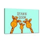 Personalized Kids Room Name Plate -  Cute Giraffes Nutcase