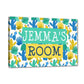 Children's Custom Bedroom Door Name Plate - Cool Cactus Design Nutcase