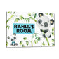 Nutcase Personalized Kids Baby Room Door Sign/Name Plate/Wall Plaque - Cute Small Panda Nutcase