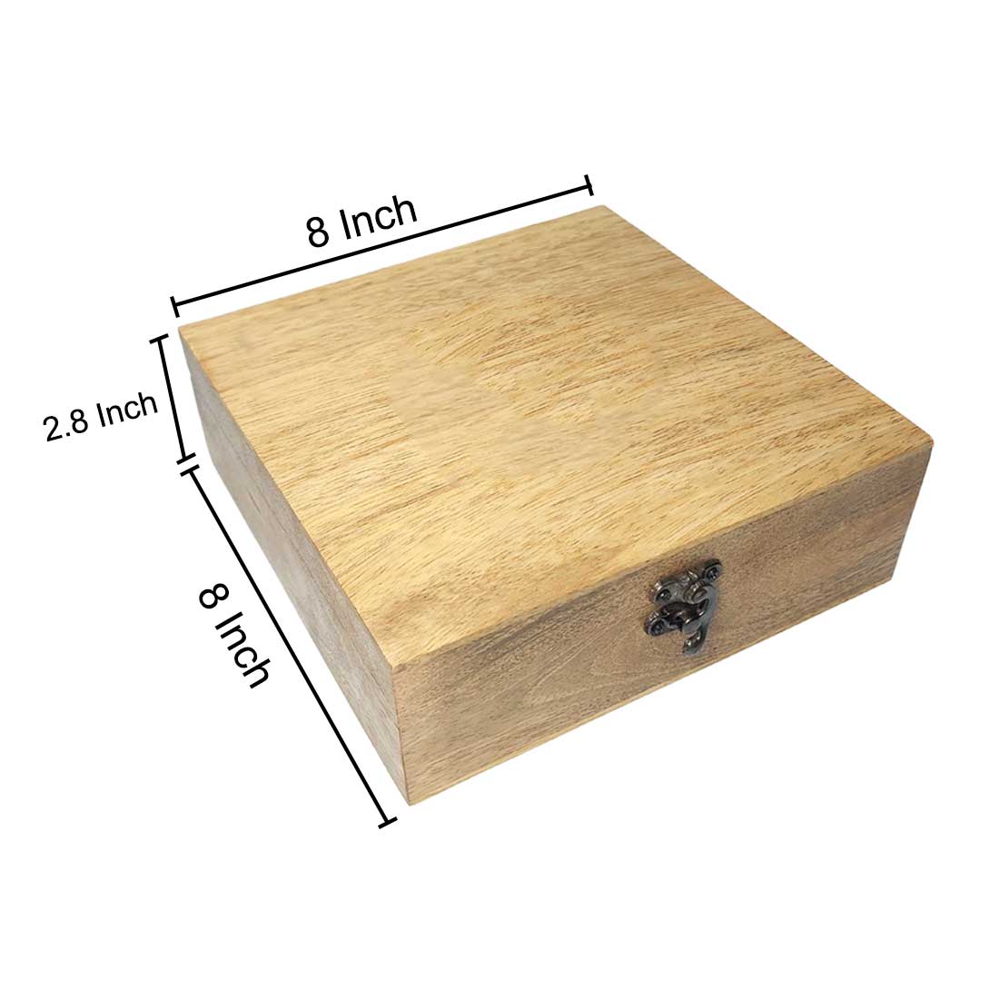 Engraved Wooden Gift Box Natural Wood Jewellery Box