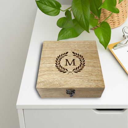 Customized Wood Bangle Box Engraved Wooden Boxes - Monogram