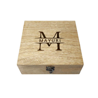 Personalized Engraved Wooden Jewellery Box Designs  - Add Name