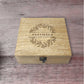 Personalised Wooden Gift Box With Engraving - Leaf Design