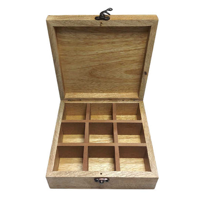 Personalised Wooden Gift Box With Engraving - Leaf Design