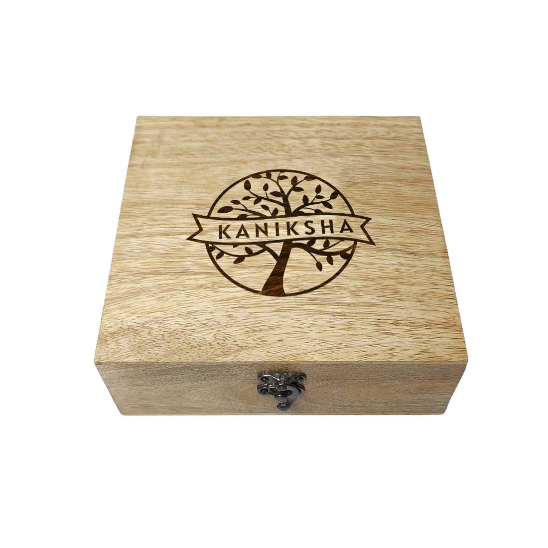 Personalised Engraved Wooden Box with Name Gifts for Her - Tree
