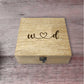 Customised Engraved Wooden Box for Jewellery Storage - Heart