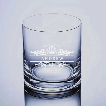 Personalize Your-Name Whiskey Glass - Gift for Boyfriend Husband Father