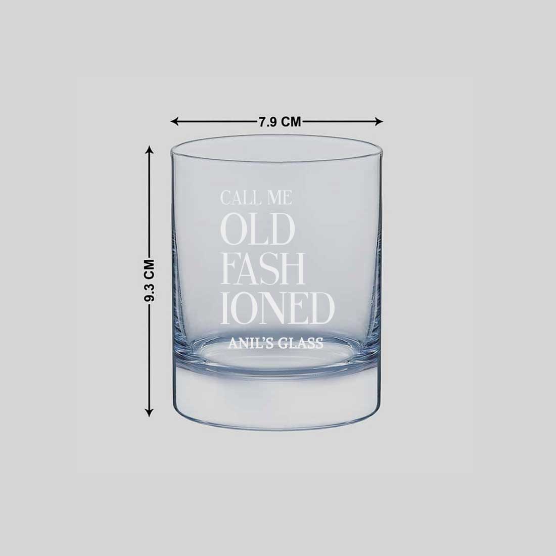 Classic Customized Whiskey Glass -Perfect Gift for Boyfriend Husband - Old Fashioned