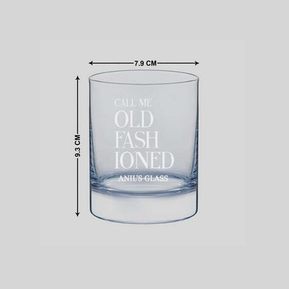 Classic Customized Whiskey Glass -Perfect Gift for Boyfriend Husband - Old Fashioned