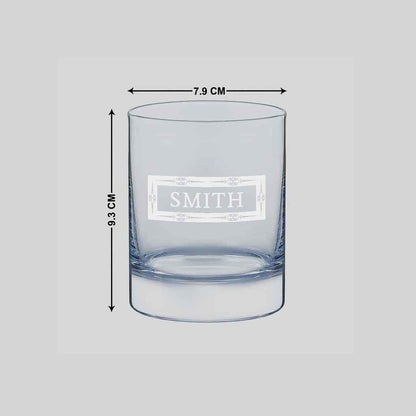 Customized Whiskey Glass-Gift For Him Unique Gifts for Boss, Friend-Frame