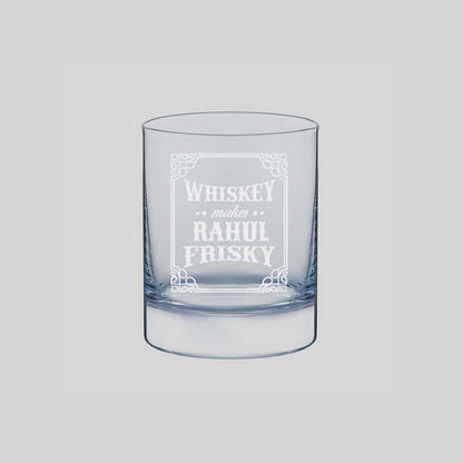 Awesome Custom Whiskey Glass -Perfect Gift for Girlfriend Boyfriend  - Frisky